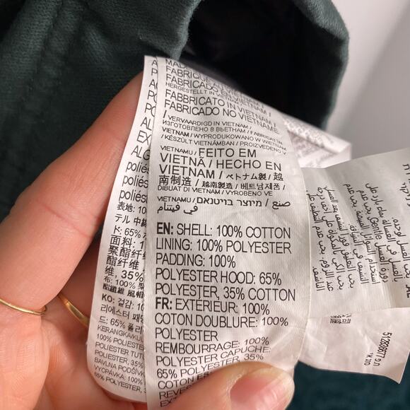 Billabong Barlow Hooded Jacket in Dark Forest Large - Picture 6 of 7